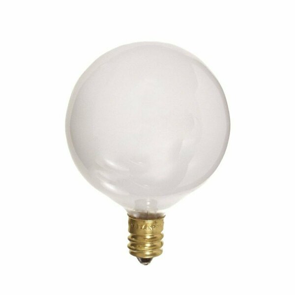 American Imaginations 25W Bulb Socket Light Bulb White Glass AI-37524
